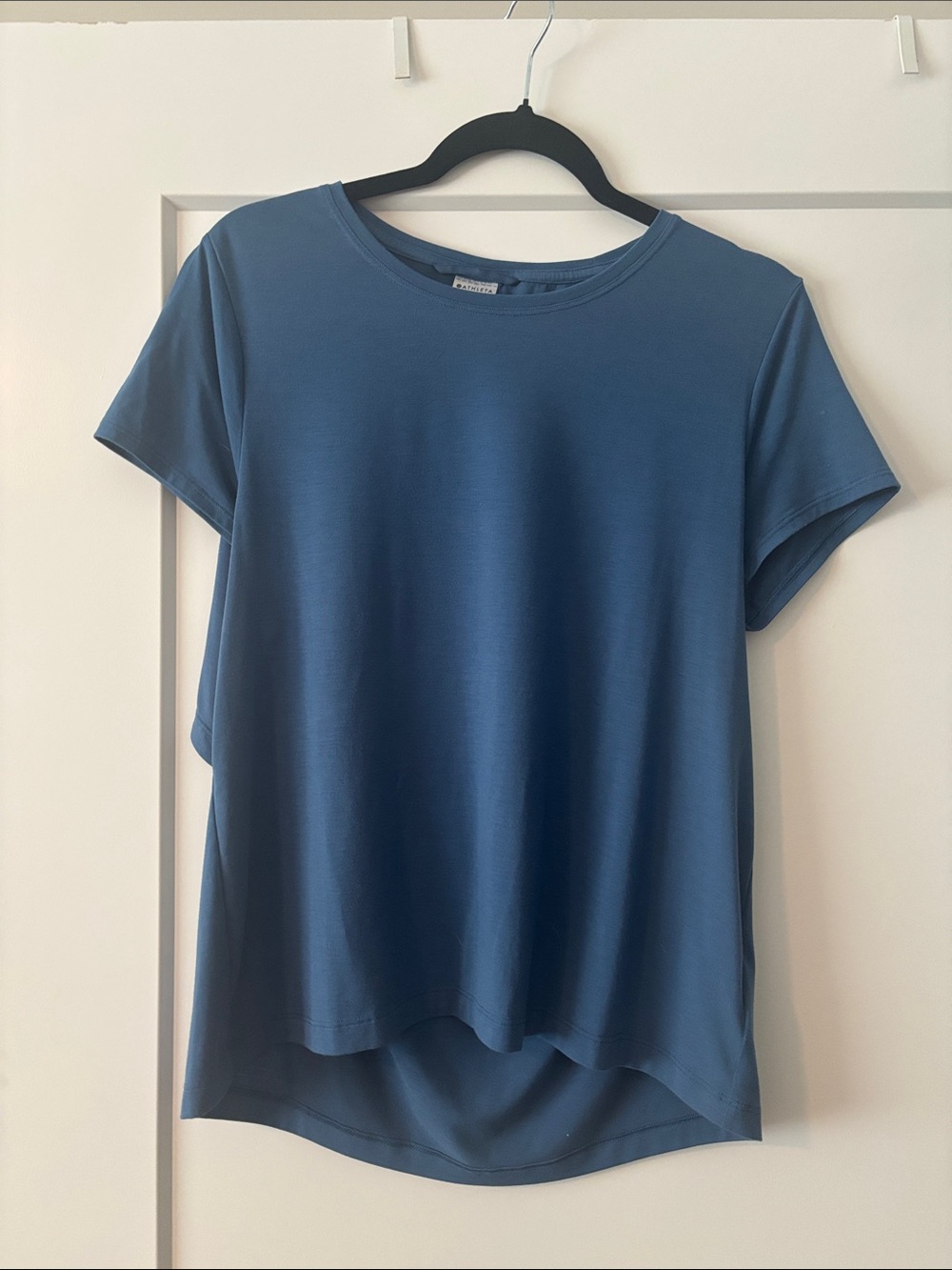 Athleta Relaxed Crew Tee in Slate Blue